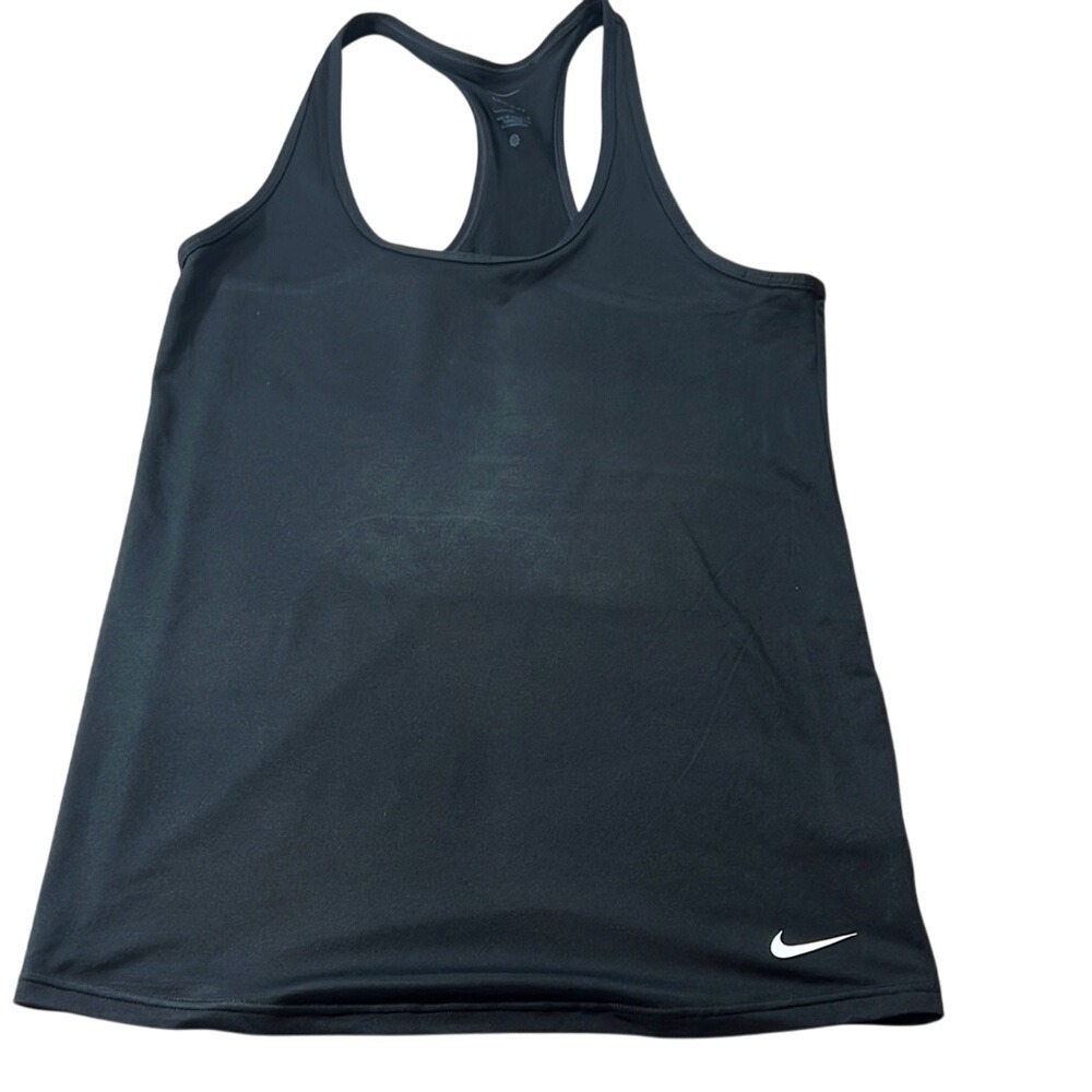 Nike Dri-FIT Tank Top Racerback Athletic Workout Black‎ Large